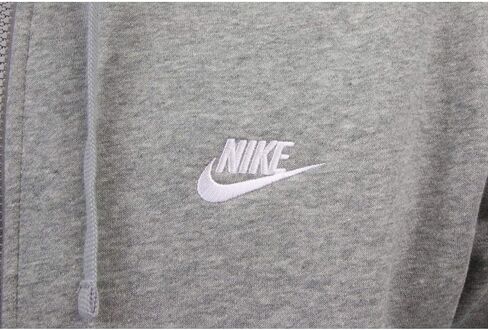 Nike Men's Sportswear Club Fleece Full Zip Hoodie, Fleece Zip-Up Hoodie Men, White/White/Black, XS in Saudi Arabia