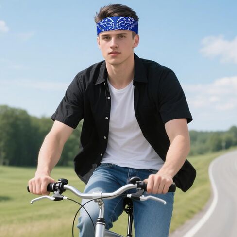 48 حزمة Bandanas للنساء الرجال رعاة البقر باندانا منديل رئيس مجلس الرأس القناع الجزء الأكبر لأزياء الحفلات in Kuwait