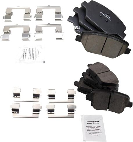 TRQ Brake Pads Ceramic Compatible with 2019-2020 Cadillac XT4 in Saudi Arabia