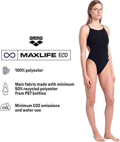 ARENA Performance Women's Team Solid Lace Back Swimsuit One Piece Bathing Suit in Saudi Arabia