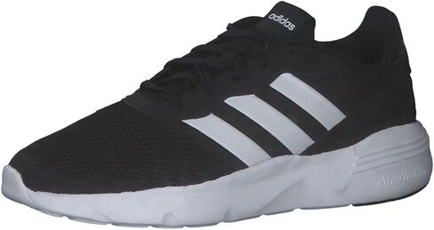 حذاء الجري Nebzed Super للرجال من adidas، أسود أساسي/أسود أساسي/أبيض، 10 in Kuwait