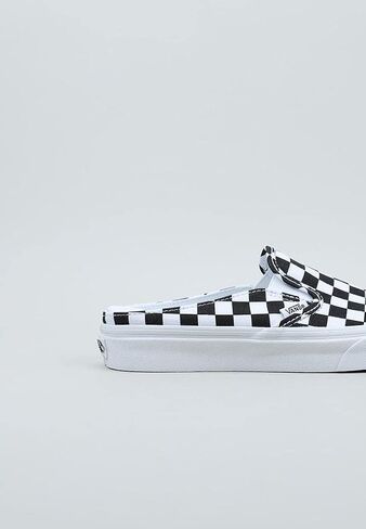 Vans Men's Classic Slip On Sneaker, (Mule) Checkerboard Black/True White, Size in Saudi Arabia