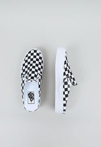 Vans Men's Classic Slip On Sneaker, (Mule) Checkerboard Black/True White, Size in Saudi Arabia