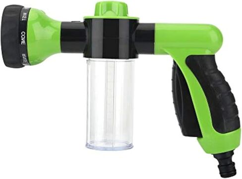Car Soap Foam Gun,Water Hose Soap Dispenser,Car Wash Foam Gun,Spray Nozzle Sprayer Gun High Pressure Foam Water Spray Gun 8 Spray Patterns Built-in Soap Dispenser in Saudi Arabia