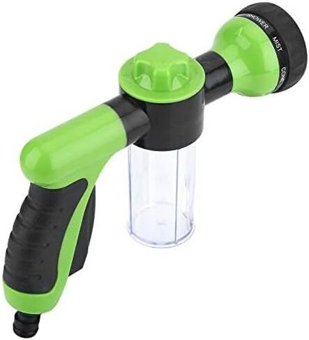 Car Soap Foam Gun,Water Hose Soap Dispenser,Car Wash Foam Gun,Spray Nozzle Sprayer Gun High Pressure Foam Water Spray Gun 8 Spray Patterns Built-in Soap Dispenser in Saudi Arabia