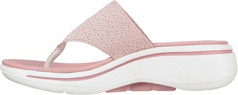 Skechers Go Walk Arch Fit Knit 3 Point Sandal Mauve 6 B (M) in Saudi Arabia