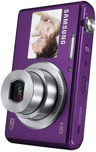 Samsung DV150F 16.2MP Smart WiFi Digital Camera with 5x Optical Zoom and 2.7" main and 1.48" front Dual LCD Screens (White) in Saudi Arabia