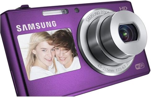 Samsung DV150F 16.2MP Smart WiFi Digital Camera with 5x Optical Zoom and 2.7" main and 1.48" front Dual LCD Screens (White) in Saudi Arabia