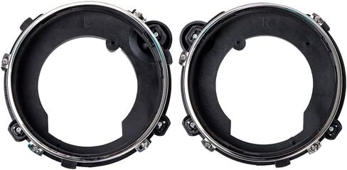 HY-SPEED 1Set 110383 110384 Headlight Bracket Bucket Compatible with 1997 1998 1999 2000 2001 2002 2003 2004 2005 2006 97-06 Wrangler Plastic Black in Kuwait