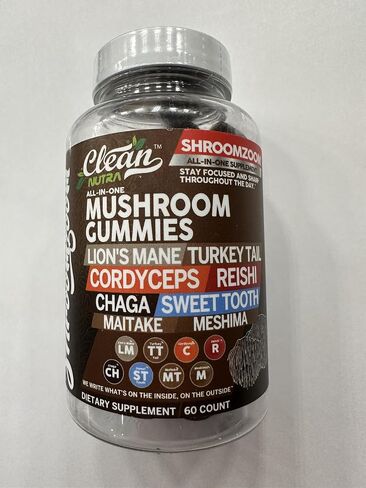 15in1 Mushroom Gummies with Lion's Mane Turkey Tail Cordyceps Reishi Chaga Sweet Toot Maitake Meshima Poria Cocos Shiitake Tremella, Oyster Agaricus Mushrooms for Men and Women Supplement - 2Pack in Saudi Arabia