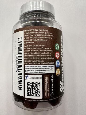 15in1 Mushroom Gummies with Lion's Mane Turkey Tail Cordyceps Reishi Chaga Sweet Toot Maitake Meshima Poria Cocos Shiitake Tremella, Oyster Agaricus Mushrooms for Men and Women Supplement - 2Pack in Saudi Arabia