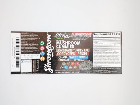 15in1 Mushroom Gummies with Lion's Mane Turkey Tail Cordyceps Reishi Chaga Sweet Toot Maitake Meshima Poria Cocos Shiitake Tremella, Oyster Agaricus Mushrooms for Men and Women Supplement - 2Pack in Saudi Arabia