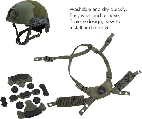نظام خوذة نظام إسفنجة داخلي قابلة للتعديل خوذة نظام التعليق نظام الذقن لصوم ل Mich for Wendy Helmet in Kuwait