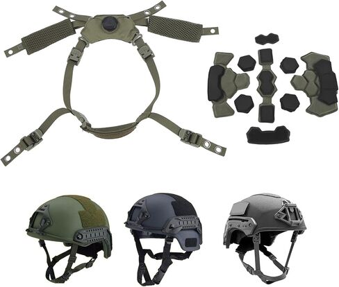 نظام خوذة نظام إسفنجة داخلي قابلة للتعديل خوذة نظام التعليق نظام الذقن لصوم ل Mich for Wendy Helmet in Kuwait
