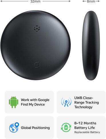 Android Smart Bluetooth Tracker (2025) Compatible AirTag with Google Find My Device, Air Tracker Tags for Android, Key Finder GPS Item Locator for Keys, Bags, Luggage, IP67 Waterproof, Blue, 2 Pack in Saudi Arabia