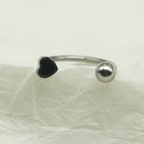 pingyongchang 16g لطيف قلب مجوهرات ثعبان القلب ، حلقات الشفاه ثعبان ، حدوث حصان ، مجوهرات tragus hoop لثقب الشفاه ، خاتم جسم الحاجز الخاتم tragus tragus خاتم 8 ملم 12 مم 2pcs in Saudi Arabia