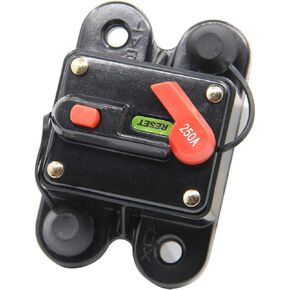 Zookoto 50 amp circuit breaker ، Fuse Holder 50a تصادف السيارات بالسيارات البحرية للدراجة الستيريو المحطة الصوتية المضمنة مع إعادة التعيين اليدوي 12V-24V DC in Saudi Arabia