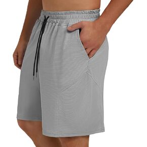 Men's Workout Gym Shorts 7" Quick-Dry Lightweight Stretch Athletic Shorts for Tennis Running Hiking Training