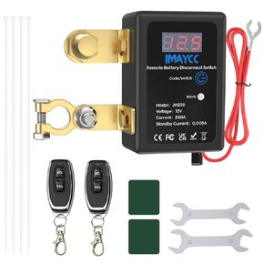 مفتاح فصل البطارية عن بُعد 12V 260A ، مفتاح قتل LED للسيارة ، مفتاح قتل البطارية المضاد للسرقة ، بطارية قطعت إيقاف تشغيل مفتاح البطارية للسيارات ، مركبة ، RV ، ATV ، شاحنة ، قارب.
