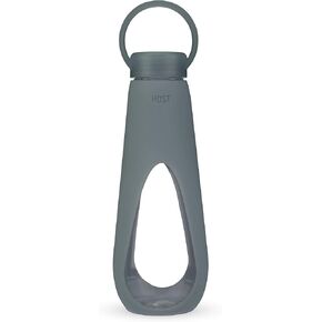 HOST Revive Glass Water Bottles, 16 oz, Grey (7256)