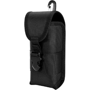 KENOBE Tactical Molle Eyeglasses Case with Buckle, Hard Shell Shockproof Portable Nylon Protective Sunglasses Box Sports Eyeglass Outdoor Storage Box with Hook