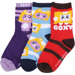 BioWorld Lankybox Boxy & Foxy Kid's Crew Socks
