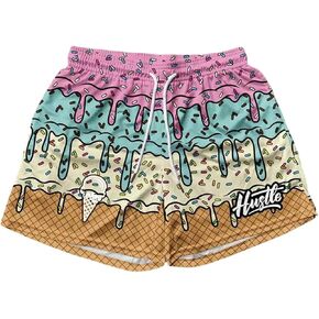 Floerns Men's Swim Trunks Drawstring Quick Dry Bathing Suit Hawaiian Swim Shorts