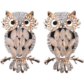 2Pcs Car Air Vent Clip Charms, Rhinestone Owl Car Air Fresheners, Car Decoration Charms, Auto Interior Accessories, Owl Car Aromatherapy Essential Oil Diffuser