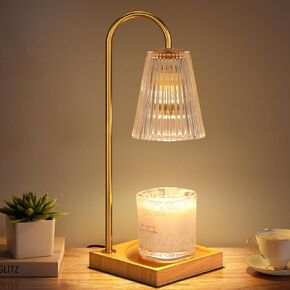 Hong-in Candle Warmer Lamp-Electric Candle Warmer with Timer, for Mom,Dimmable Candle Warmers for Jar Candles,Wax Melt Warmer for Bedroom Home Decor, House Warming Gifts New Home