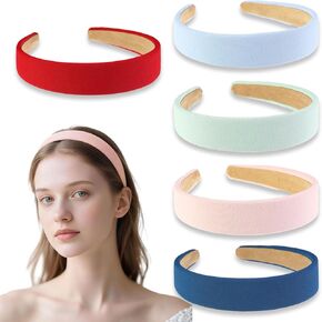 5 عصابات رأس الحزمة للنساء غير المنقوش ، فرق رأس الأزياء لشعر المرأة ، عصابات رأس المرأة العصرية ، أشجار الشعر اللطيفة للفتيات ، إكسسوارات شعر المرأة - أ in Kuwait