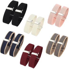 12pcs/6pairs sleeve cloes for women men men anti sleive ultive stablers armals arbers bands bands to witt up up ، armal shirt dist clanked ، 6 colors (