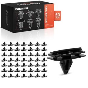 A-Premium 50PCS Nylon Retainer Clip Fasteners Compatible with Jeep JK Series Wrangler 2007-2016 - for 14mm stem Length