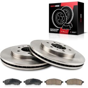 Torchbeam Front Brakes and Rotors Kit Brake Pads Brake Rotors and Pads Compatible with Ford 2009 F-150,Brake Rotors + Ceramic Pads Kit