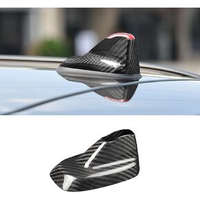 Compatible with Antenna Cover Shark Fin Trim Hood Real Carbon Fiber Automotive Roof Aerials for BMW Mini F54 F60 (Black)