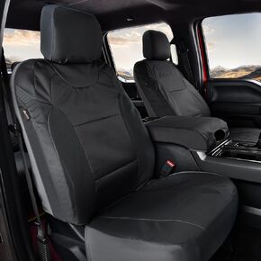 Coverado Rear Bench Car Seat Covers, Waterproof Oxford Back Seat Cover for Car Seat Protector for Kids & Dogs, Compatible with 2015-2025 Ford F150 & 2017-2025 Ford F250 F350 F450, Black