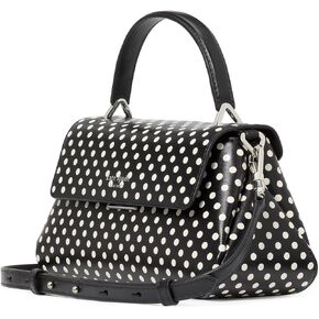 kate spade new york Grace DOT FINE Grain Leather Small top Handle, Black Multi