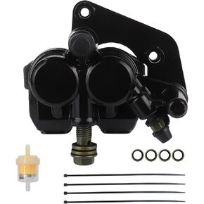 Black Front Brake Calipers 51mm Twin Piston Hydraulic Cylinder Caliper For Chinese 50cc-125cc ATV Quad Pit Pro Dirt Bike Go kart Apollo 140cc z40