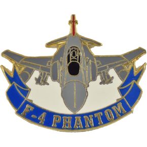 F-4 Phantom LAPEL PIN OR HAT PIN - Size 1 1/8" - VETERAN OWNED BUSINESS