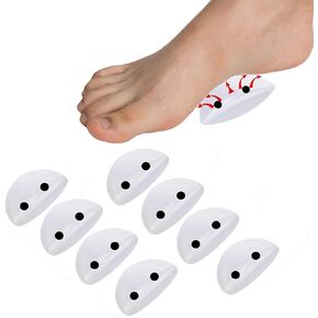 Arch Support Gel Pads with Megetic Pack of 8 High Arch Cushions - Adhesive Felt Foot Insert for Men Women - for Shoes, Sandals, Flip Flops, Boots, High Heels, Flat Feet
