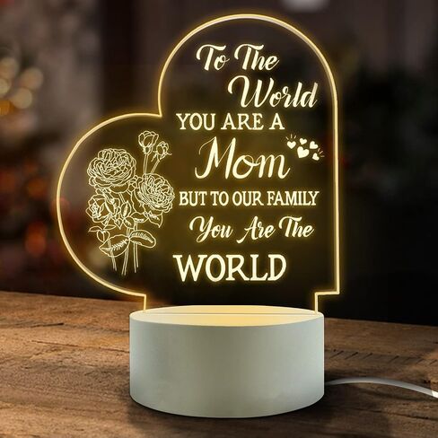 Best Best Mom Birthday Gifts from Daughter Son，Mom Birthday Gifts Night Light，Room Decoration Mom's Gifts in Saudi Arabia