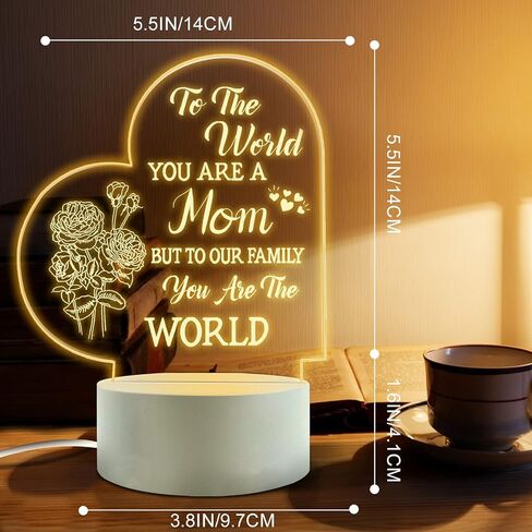 Best Best Mom Birthday Gifts from Daughter Son，Mom Birthday Gifts Night Light，Room Decoration Mom's Gifts in Saudi Arabia