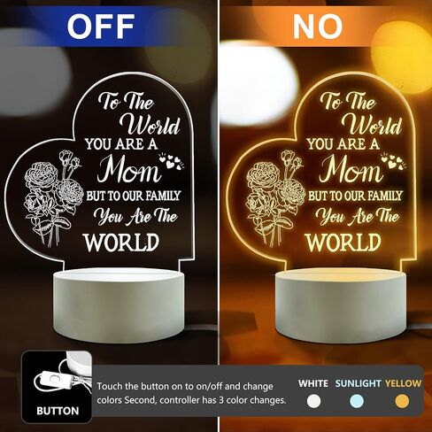 Best Best Mom Birthday Gifts from Daughter Son，Mom Birthday Gifts Night Light，Room Decoration Mom's Gifts in Saudi Arabia