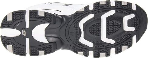 Skechers Sport Men's Vigor 2.0 Serpentine Oxford,White/Charcoal,8 2E US in Saudi Arabia