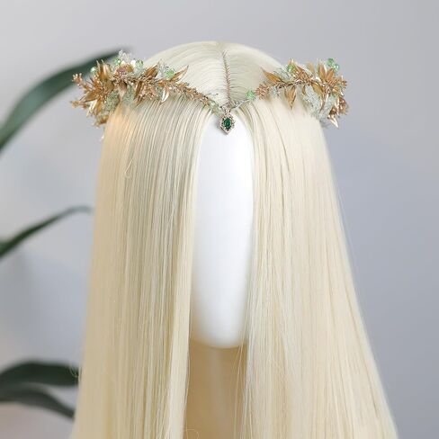 MOSTORY Fairy Flower Crown for Women - Woodland Elf Crown for Renaissance Faire Accessories Cosplay Photo Shoot Fairy Outfit in Saudi Arabia