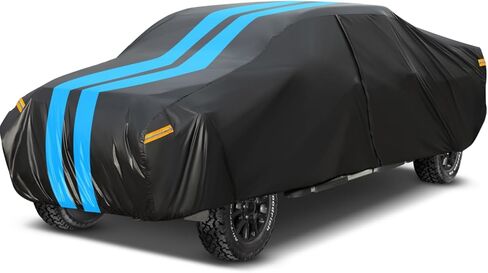 Car Cover Custom Fit for Tesla Model 3 2019-2024 Waterproof All Weather Rain Snowproof UV Protection Windproof with Charging Port, Ventilated Mesh, Zipper Door, Reflective Strip, Storage Bag in Kuwait