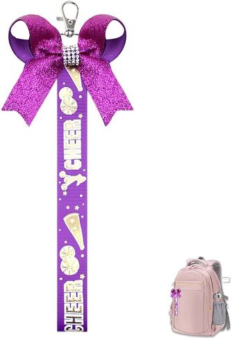 yallnasl pin me cheer keychain للأطفال الصغار فتيات الهدايا المشجعين للمراهقين للنساء أقواس البهجة لحقيبة الظهر المدرسية in Saudi Arabia