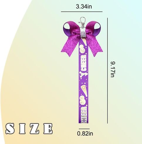 yallnasl pin me cheer keychain للأطفال الصغار فتيات الهدايا المشجعين للمراهقين للنساء أقواس البهجة لحقيبة الظهر المدرسية in Saudi Arabia