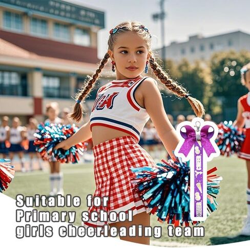 yallnasl pin me cheer keychain للأطفال الصغار فتيات الهدايا المشجعين للمراهقين للنساء أقواس البهجة لحقيبة الظهر المدرسية in Saudi Arabia