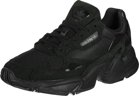 adidas Originals Women's Falcon Sneaker, Black/Black/White, 7 M US in Kuwait