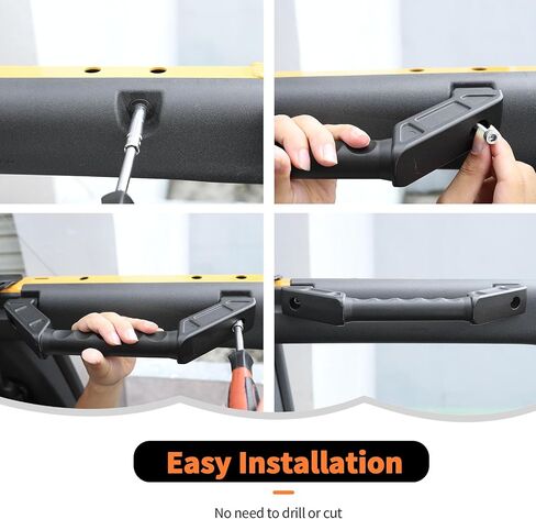 RT-TCZ Front Grab Handles Roll Grip Handle Bar Metal Interior Accessories Compatible with Ford Bronco 2021 2022 2023 in Saudi Arabia